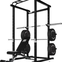 RitFit PC-410 Power Cage 1000LB Capacity and Packages with Optional Basic Power Rack, Weight Bench, Barbell Set with Olympic Barbell, DIY LAT Pull Down Pulley System, for Garage & Home Gym