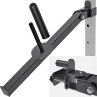SELEWARE Belt Squat Lever Arm for 2" x 2" Power Cage Squat Rack Attachment Compatible with 1'' and 2'' Weight Plates, Supports Vertical and Sideways Movements
