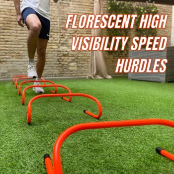 Speed Training Agility Hurdles for Athletes - 6-Pack - Speed and Agility Training Equipment for Soccer Basketball Football Hurdle Training