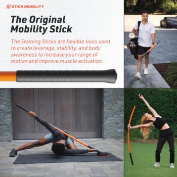 Stick Mobility 3 Stick Training Bundle | Improve Flexibility, Mobility, and Strength with Active Stretching for Golf, Running, Fitness, Pickleball, and More