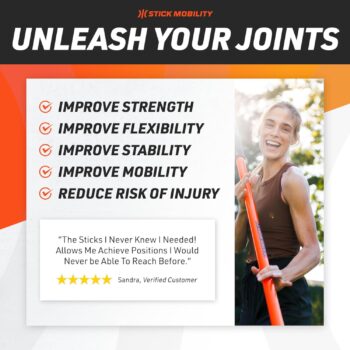 Stick Mobility 3 Stick Training Bundle | Improve Flexibility, Mobility, and Strength with Active Stretching for Golf, Running, Fitness, Pickleball, and More