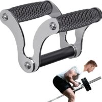 Wall Mount Landmine Attachment for Olympic Bars, V Bar Row Landmine Handle Attachment for Barbell Bar, Viking Press Landmine Handle Attachment, Ideal for Home Gym Workouts
