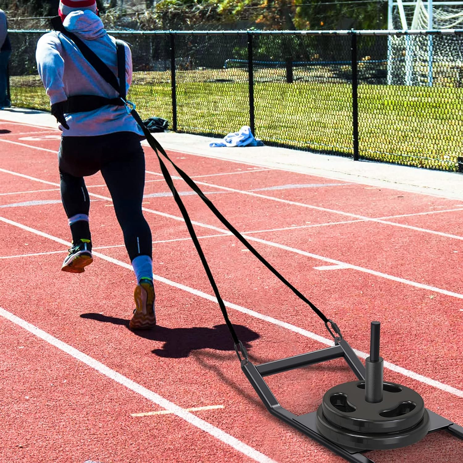 Weight Sled, Workout Sled, Fitness Strength Training Sled, Speed Training Sled for Athletic Exercise, Speed Improvement, Easily Through Obstacles, Suitable for 1