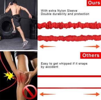 YNXing Resistance Training Rope Explosive Force Bounce Physical Training Resistance Rope Improving Speed, Stamina and Strength