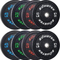 Bumper Plate Olympic Weight Plate High Bounce Bumper Weight Plate with Steel Insert Strength Training Weight Lifting Plate