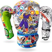 Sanabul Sticker Bomb Adult Boxing Gloves | Unisex for Boxing, Kickboxing, MMA | Ideal for Training | Muay Thai Style