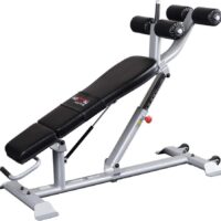 Body-Solid SAB500B Pro Clubline Ab/Hyper Bench for Abdominal Workout, Home and Commercial Gym