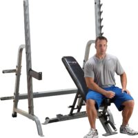 Body-Solid SDIB370 Olympic Press System for Weight Training, Home and Commercial Gym