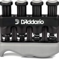 D'Addario Accessories Hand Exerciser–Improve Dexterity and Strength in Fingers, Hands, Forearms- Adjust Tension Per Finger– Simulated Strings Help Develop Calluses- Comfortable Conditioning