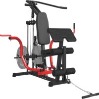 GMWD Home Gym Station, 800lb Capacity Chest Fly Machine, Shoulder Press, PEC Fly, LAT Pulldown, Bicep Curl and Leg Extension Home Gym