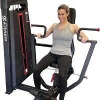 SB Fitness Commercial Vertical Chest Press w/200 lb. Weight Stack to Tone, Strengthen and Develop Chest, Shoulders and Triceps