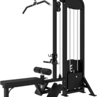 SFE - Commercial LAT Pulldown Machine and Low Row Combo, 11-Gauge Steel LAT Machine with Leather Cushions and Seats, Back Row Machine 59.84”L x 32.28”W x 84.65”H
