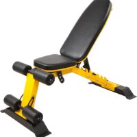 Signature Fitness Heavy Duty Adjustable and Foldable Utility Weight Bench for Upright, Incline, Decline, and Flat Exercise