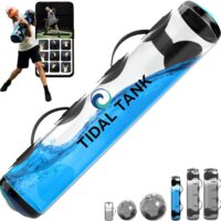 Tidal Tank - Slim - Aqua Bag Instead of sandbag - Training Power Bag with Water Weight - Ultimate core and Balance Workout - Portable Stability Fitness Equipment (Slim(max 30 lbs), Blue)