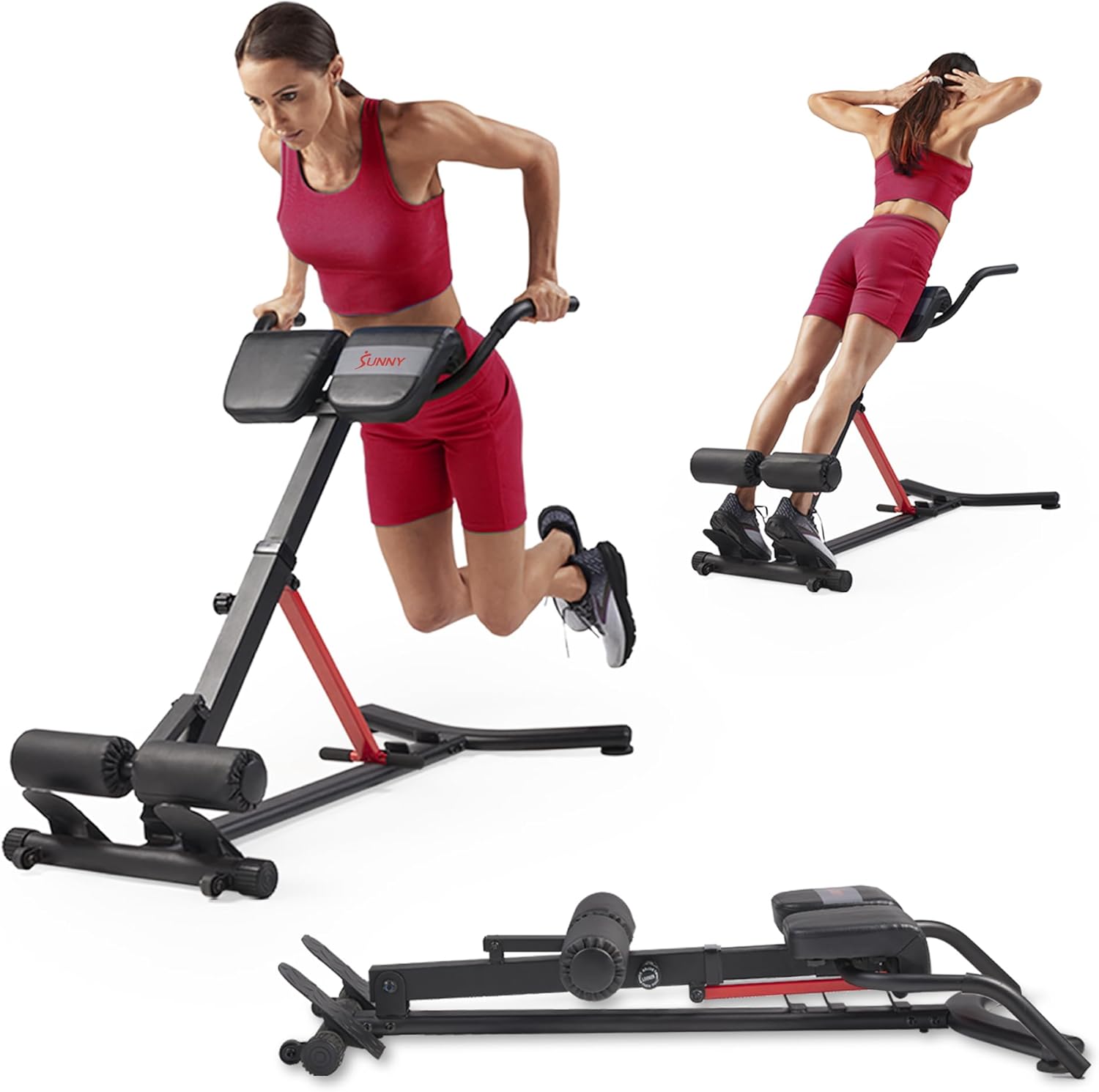 Foldable Hyperextension Roman Chair for Home Gym
